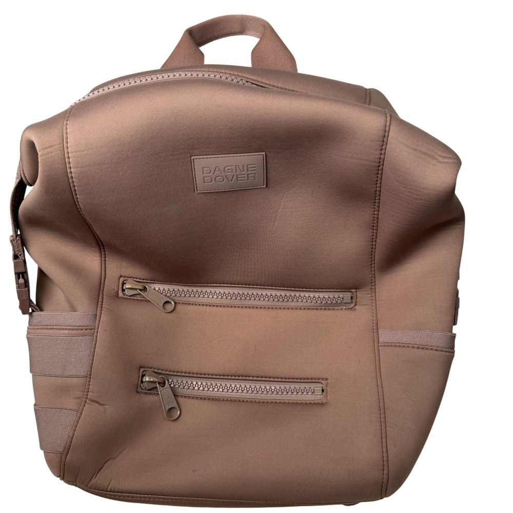 Dagne Dover Neoprene Dakota Backpack Brown Gorpcore Travel Work School Large - Picture 6 of 16
